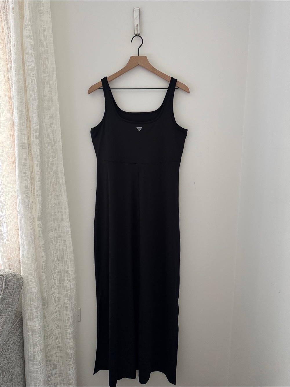 Black Tank Maxi Dress NWT Columbia PFG Freezer Size Large - Picture 7 of 16